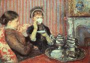 Mary Cassatt Tea by Mary Cassatt USA oil painting artist